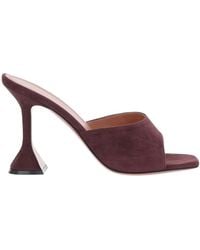 AMINA MUADDI - Burgundy Lupita Heels - Lyst