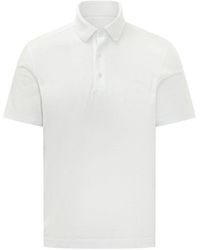 ZEGNA - Solid Shirt Collar Polo - Lyst
