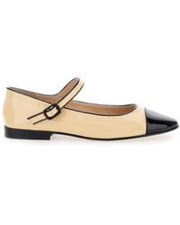 Jeffrey Campbell - Curvet' Ballet Shoes With Contrasting Toe - Lyst