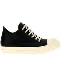 Rick Owens - Blackwhite Lace Up Sneakers - Lyst