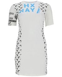 Marine Serre - Crew Neck Mini Dress - Lyst