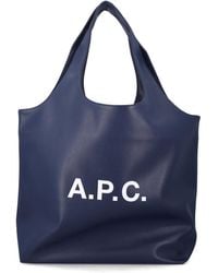 A.P.C. - Logo Large Tote - Lyst