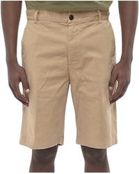 DIESEL - Solid Cotton Shorts - Lyst