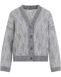 Peserico - Grigio Eclisse Cardigan - Lyst