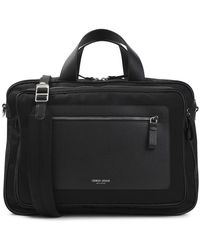 Giorgio Armani - Logo Large Briefcase Bag - Lyst