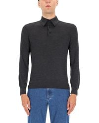 ZEGNA - Solid Shirt Collar Polo - Lyst