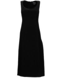 Jacquemus - Solid Round Neck Midi Dress - Lyst
