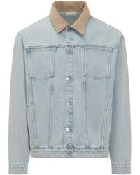 Drole de Monsieur - Light Solid Shirt Collar Jacket - Lyst