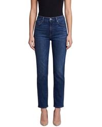 FRAME - Dark High Rise Jeans - Lyst