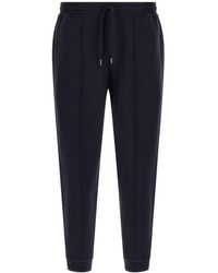 Brunello Cucinelli - Cotton, Cashmere And Silk Joggers - Lyst