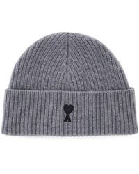 Ami Paris - Light Logo Beanie Cap - Lyst