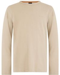 BOSS - Full Sleeves Logo T-Shirt - Lyst