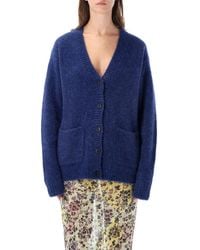 Dries Van Noten - Dark Knitted V Neck Sweater - Lyst