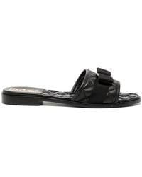Ferragamo - Lovec Q Leather Sandal - Lyst