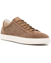 Tod's - Suede Logo Sneakers - Lyst