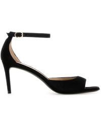 Stuart Weitzman - Solid Open Toe Heels - Lyst