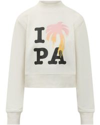 Palm Angels - I Love Paint Mini Fitted Sweatshirt - Lyst