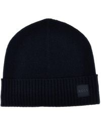 BOSS - Logo Beanie Cap - Lyst