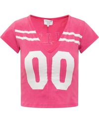 Collina Strada - Printed V Neck T-Shirt - Lyst