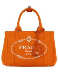 Prada - Logo Small Tote - Lyst