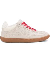 Ganni - Canvas Sneakers With Raw-Cut Edges - Lyst