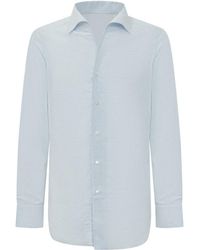 Finamore 1925 - Light Regular Solid Shirt - Lyst