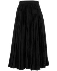 Balenciaga - Wool Skirt - Lyst