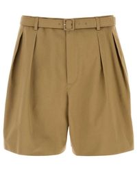 Saint Laurent - Solid Shorts - Lyst