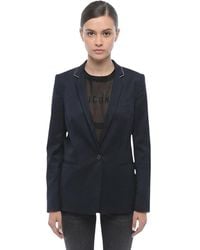 Stella McCartney - Solid Notched Lapel Blazer - Lyst