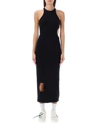 Off-White c/o Virgil Abloh - Halter Neck Midi Dress - Lyst