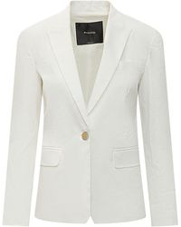 Pinko - Solid Notched Lapel Blazer - Lyst