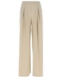Max Mara - Flared Pleated Pants - Lyst