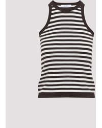 Max Mara - Sleeveless Top With Striped Pattern And High Neckline - Lyst