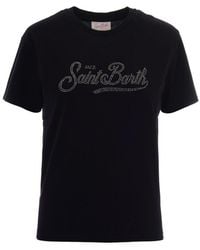 MC2 Saint Barth - Logo Crew Neck T-Shirt - Lyst