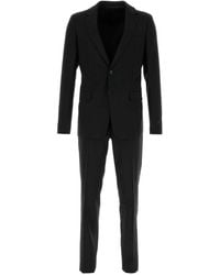 Prada - Black Wool Blend Suit - Lyst