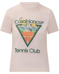 CASABLANCA - Fitted T-Shirt - Lyst