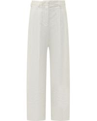 A PAPER KID - Straight Pleated Pants - Lyst