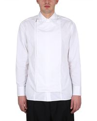Jil Sander - Asymmetrically Zippered Casual Shirt - Lyst