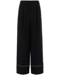 Fendi - Relaxed Pleated Pants - Lyst