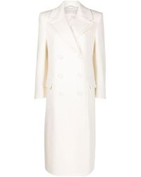 Ermanno Scervino - Double-Breasted Virgin Wool Coat - Lyst