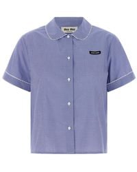 Miu Miu - Regular Solid Shirt - Lyst