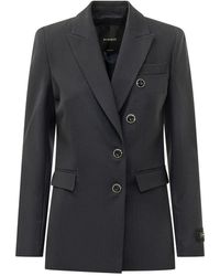 Pinko - Solid Notched Lapel Blazer - Lyst