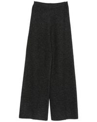 Semicouture - Flared Flat Front Pants - Lyst