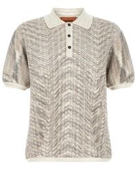 Missoni - Knitted Polo Sweater - Lyst