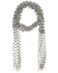 Dries Van Noten - Beaded Scarf Necklace - Lyst