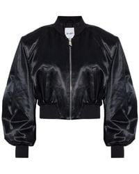 The Attico - Solid Mock Collar Jacket - Lyst