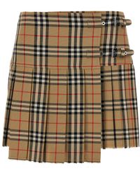 Burberry - Kilt Skirt - Lyst