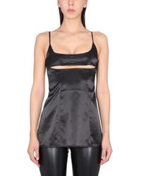 NOT AFTER TEN - Solid Scoop Neck Top - Lyst