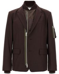 Sacai - Bomber Insert Blazer - Lyst