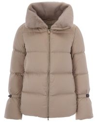 Herno - Quilted Mock Collar Jacket - Lyst